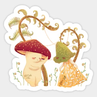 Cute mushroom Sticker